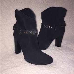 Black suede ankle boots *Brand New*